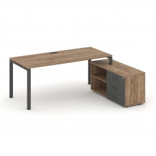 Style Project Direct Стол письменный с греденцией правой SN-6P.SRG-014.M(R) Дуб Табак/Дуб Табак/Антр