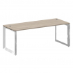 Onix Direct Lux Стол руководителя О-обр. м/к M-O.MO-SRR-6.8 Дуб Аттик/Нержавеющая Сталь/Хром 1980*80