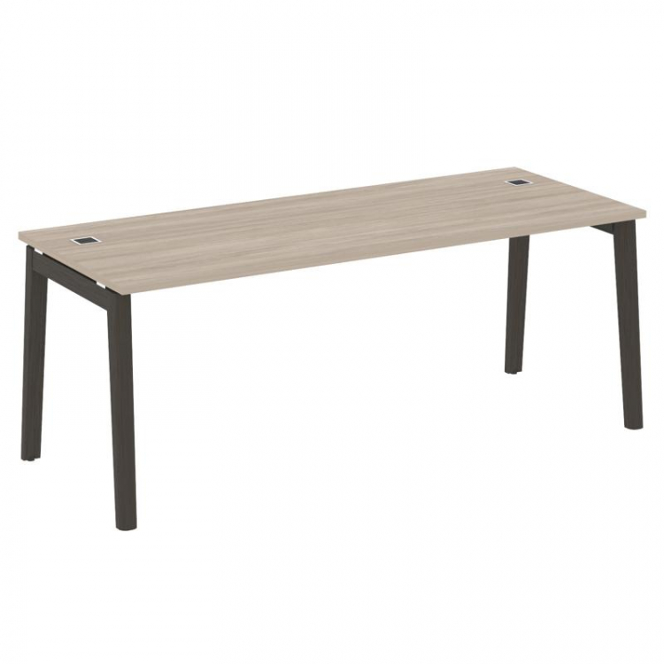 Onix Wood Direct Стол руководителя OW.SRR-6.8 Дуб Аттик/Дуб Темный/Металл Антрацит 1980*800*750
