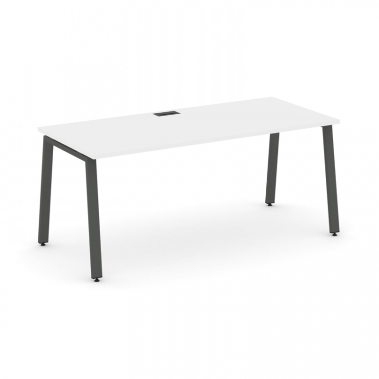 Style Project Direct Стол письменный SN-6A.SR-023.M Белый/Металл Антрацит/Заглушка Металл Антрацит 1