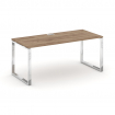 Style Project Direct Lux Стол письменный M-SN-6O.SR-014.M Дуб Табак/Нержавеющая Сталь/Хром 1580*700*