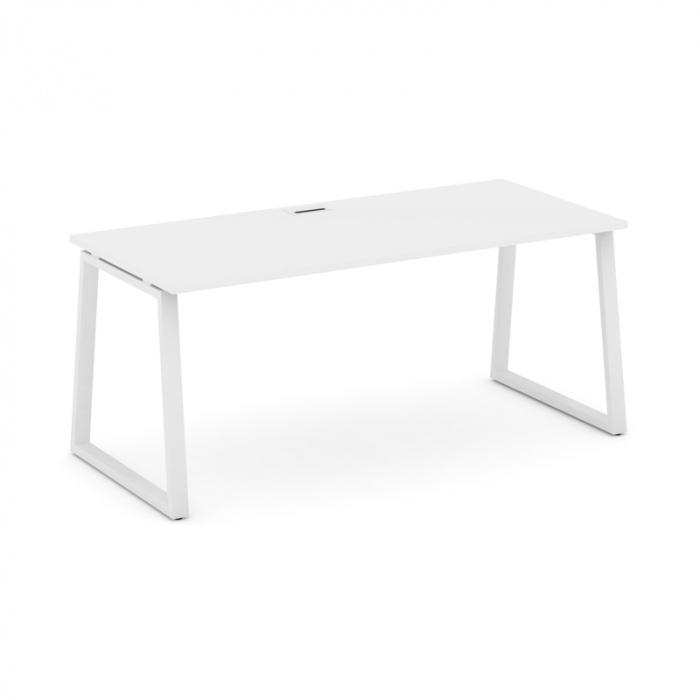 Стайл Проджект Директ Стол письменный SN-6T1.SR-023.M Белый/Металл Белый/Заглушка Металл Белый 1380*