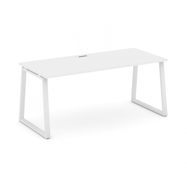 Style Project Direct Стол письменный SN-6T1.SR-015.M Белый/Металл Белый/Заглушка Металл Белый 1780*7