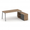 Стайл Проджект Директ Стол письменный с греденцией правой SN-6A.SRG-025.M(R) Дуб Табак/Дуб Табак/Ант