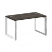 Onix Direct Lux Стол руководителя О-обр. м/к M-O.MO-SRR-3.8 Дуб Мали/Нержавеющая Сталь/Хром 1380*800