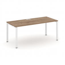 Style Project Direct Стол письменный SN-6P.SR-023.M Дуб Табак/Металл Белый/Заглушка Металл Белый 138