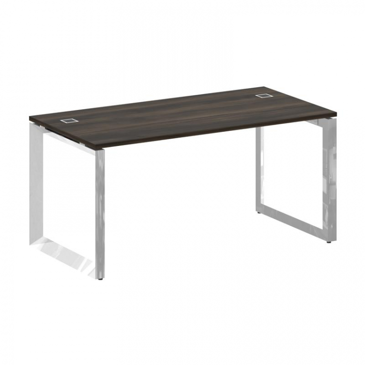 Onix Direct Lux Стол руководителя О-обр. м/к M-O.MO-SRR-4.8 Дуб Мали/Нержавеющая Сталь/Хром 1580*800