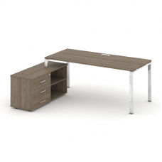 Style Project Direct Lux Стол письменный с греденцией левой M-SN-6P.SRG-015.M(L) Вяз Благородный/Нер