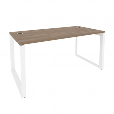 Onix Direct Стол рабочий руководителя на О-образном м/к O.MO-SRR-4.8 Дуб Аризона/Металл Белый 1580*8