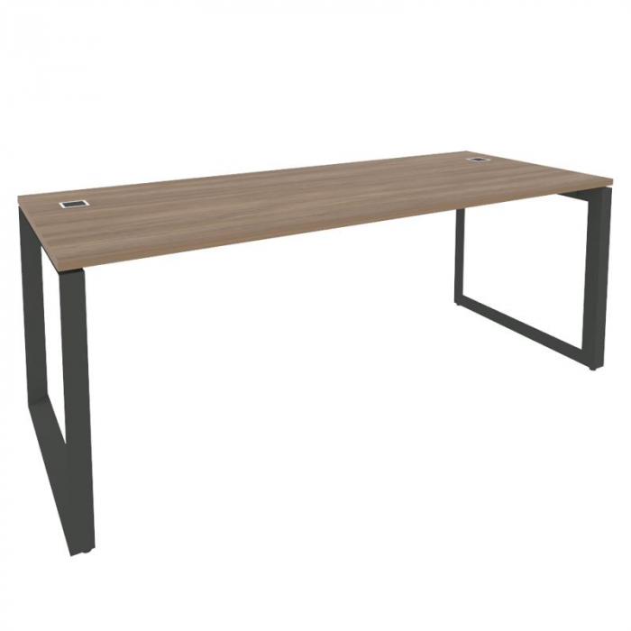 Onix Direct Стол рабочий руководителя на О-образном м/к O.MO-SRR-6.8 Дуб Аризона/Металл Антрацит 198