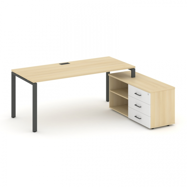 Style Project Direct Стол письменный с греденцией правой SN-6P.SRG-014.M(R) Акация Лорка/Акация Лорк