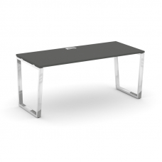Style Project Direct Lux Стол письменный M-SN-6T2.SR-023.M Антрацит/Нержавеющая Сталь/Хром 1380*800*