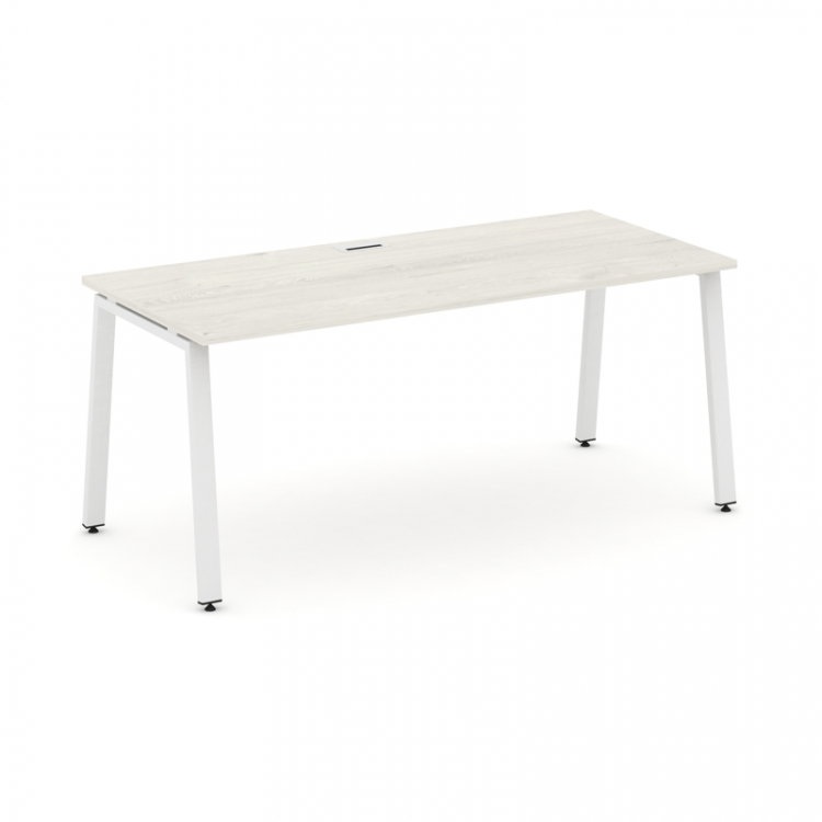 Style Project Direct Стол письменный SN-6A.SR-023.M Дуб Наварра/Металл Белый/Заглушка Металл Белый 1