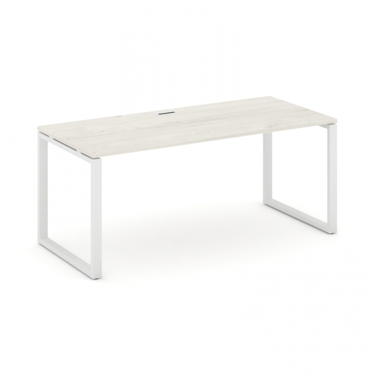 Style Project Direct Стол письменный SN-6O.SR-024.M Дуб Наварра/Металл Белый/Заглушка Металл Белый 1
