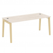 Onix Wood Direct Стол руководителя OW.SRR-5.8 Денвер Светлый/Дуб Светлый/Металл Белый 1780*800*750