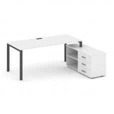 Style Project Direct Стол письменный с греденцией правой SN-6P.SRG-025.M(R) Белый/Металл Антрацит/За