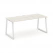 Style Project Direct Стол письменный SN-6T1.SR-026.M Дуб Наварра/Металл Белый/Заглушка Металл Белый