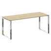 Metal System Direct Стол рабочий руковод. О-обр. м/к БО.СРР-5.7 Акация Лорка/Нержавеющая Сталь 1800*