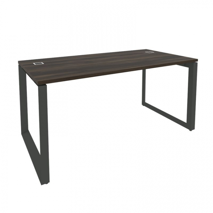 Onix Direct Стол рабочий руководителя на О-образном м/к O.MO-SRR-4.8 Дуб Мали/Металл Антрацит 1580*8
