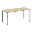 Metal System Direct Стол рабочий руковод. П-обр. м/к БП.СРР-4.7 Акация Лорка/Нержавеющая Сталь 1600*