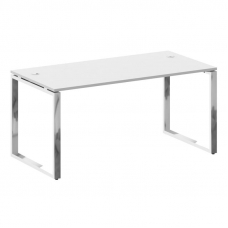 Metal System Direct Стол рабочий руковод. О-обр. м/к БО.СРР-4.8 Белый/Нержавеющая Сталь 1600*800*750