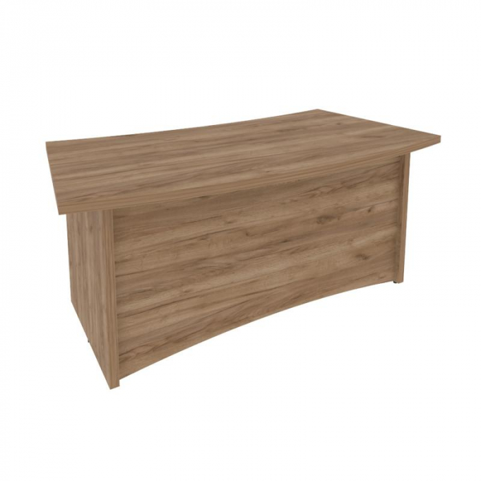 First Стол руководителя криволинейный KSR-2 Дуб Табак 1800*940*765