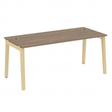 Onix Wood Direct Стол руководителя OW.SRR-5.8 Дуб Аризона/Дуб Светлый/Металл Белый 1780*800*750