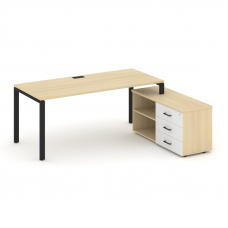 Style Project Direct Стол письменный с греденцией правой SN-6P.SRG-013.M(R) Акация Лорка/Акация Лорк