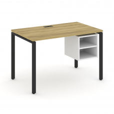 Concept Стол рабочий с подвесной тумбой с 2 открытыми нишами CN.SP-106 Дуб Винченцо/Белый Бриллиант/