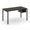 Concept Стол рабочий с подвесной тумбой с 1 открытой нишей CN.SP-101 Дуб Мали/Антрацит/Металл Антрац