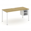 Concept Стол рабочий с подвесной тумбой с 2 открытыми нишами CN.SP-108 Дуб Винченцо/Белый Бриллиант/