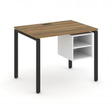 Concept Стол рабочий с подвесной тумбой с 2 открытыми нишами CN.SP-105 Сандал Янтарный/Белый Бриллиа