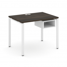 Concept Стол рабочий с подвесной тумбой с 1 открытой нишей CN.SP-101 Дуб Мали/Белый Бриллиант/Металл