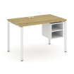 Concept Стол рабочий с подвесной тумбой с 2 открытыми нишами CN.SP-106 Дуб Винченцо/Белый Бриллиант/