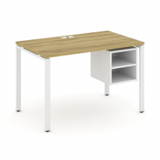 Concept Стол рабочий с подвесной тумбой с 2 открытыми нишами CN.SP-106 Дуб Винченцо/Белый Бриллиант/