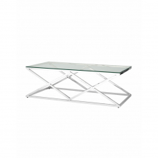 Журнальный стол 120*60 ИНСИГНИЯ серебро