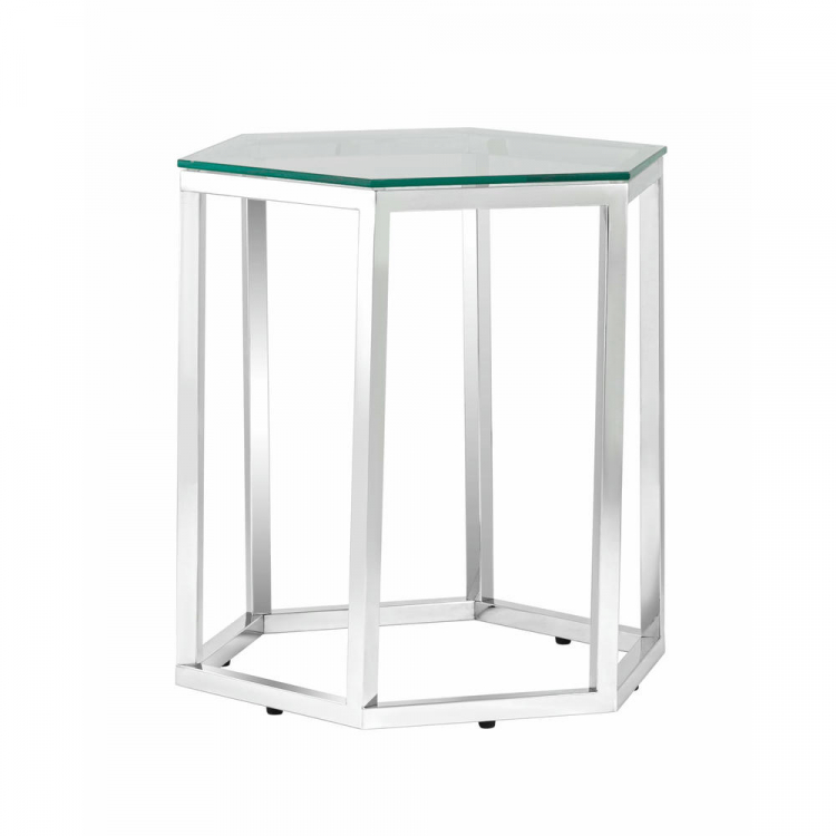 Журнальный стол ГЕКС серебро