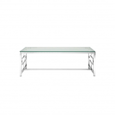 Журнальный стол 120*60 БРУКЛИН серебро