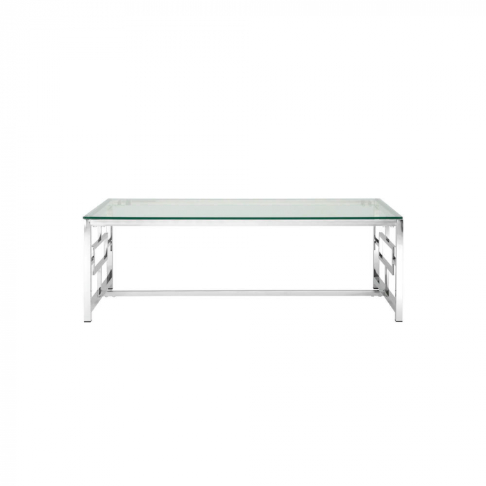 Журнальный стол 120*60 БРУКЛИН серебро