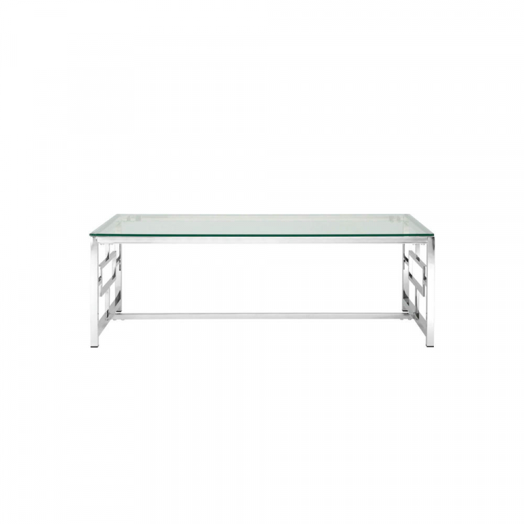 Журнальный стол 120*60 БРУКЛИН серебро