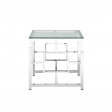 Журнальный столик 55*55 БРУКЛИН серебро