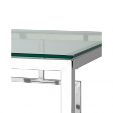 Журнальный столик 55*55 БРУКЛИН серебро