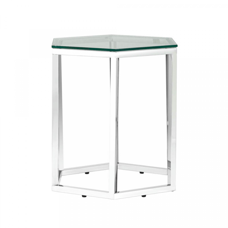 Журнальный стол ГЕКС серебро