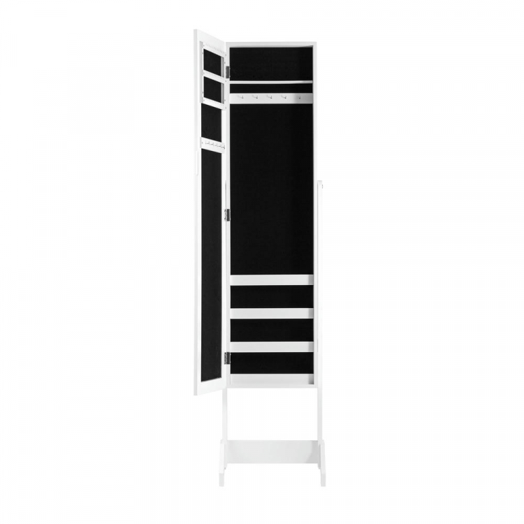 Зеркало-шкаф напольное Godrick для украшений белое