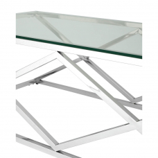 Журнальный стол 120*60 ИНСИГНИЯ серебро