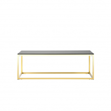 Журнальный стол 120*60 ТАУН золото стекло smoke