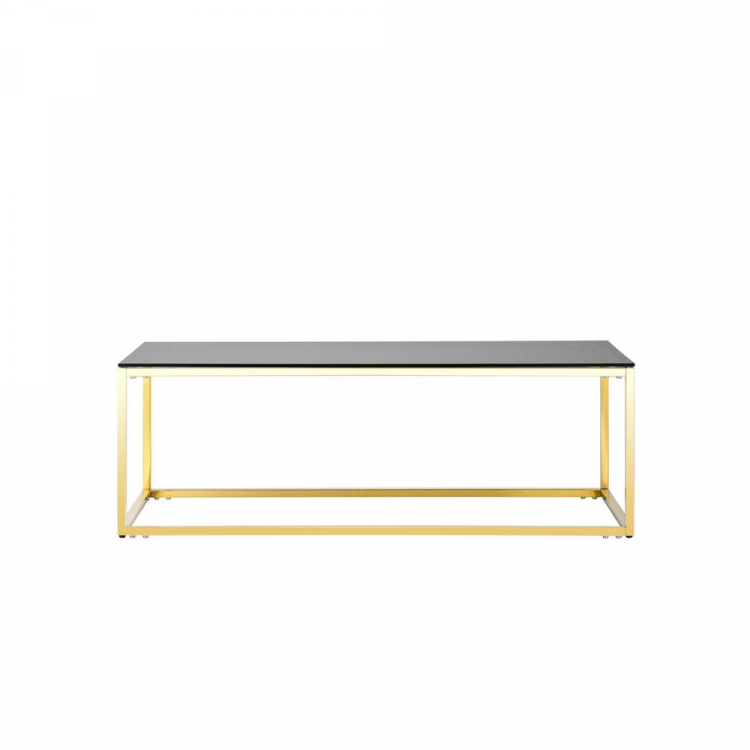 Журнальный стол 120*60 ТАУН золото стекло smoke