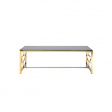 Журнальный стол 120*60 БРУКЛИН золото стекло smoke
