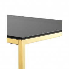 Журнальный стол 120*60 ТАУН золото стекло smoke