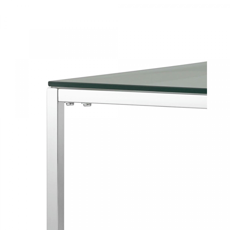 Журнальный стол 120*60 ТАУН серебро